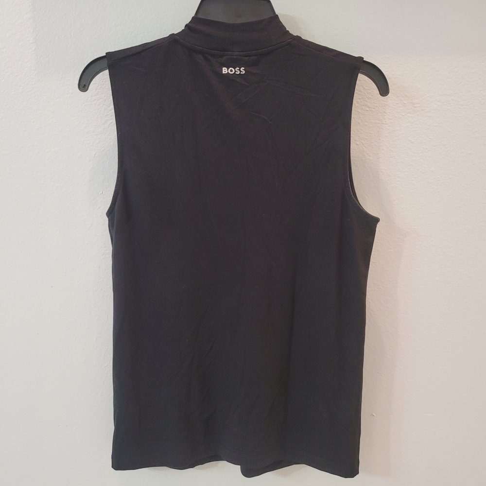 BOSS Women's Black Sleeveless Top Emise Twist Neck Sleeveless Blouse Size M - Picture 7 of 12